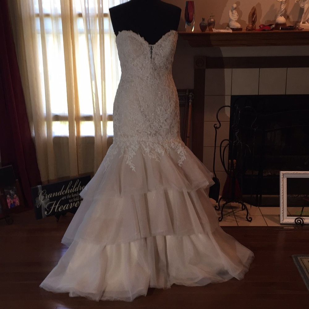 David Tutera Bridal Gown Style 14 Iv/TeaRose